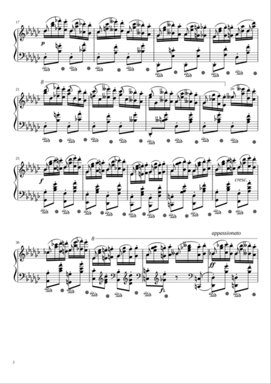 Etude Opus 25 No. 9 in Gb Major Piano Method scores gallery preview page 2