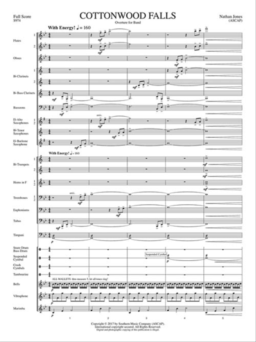 Cottonwood Falls Concert Band scores gallery preview page 4