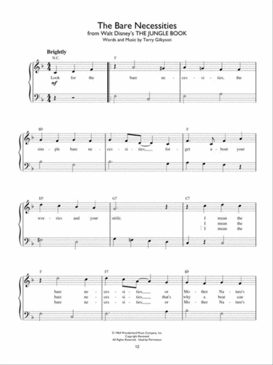 Disney Hits Easy Piano scores gallery preview page 4