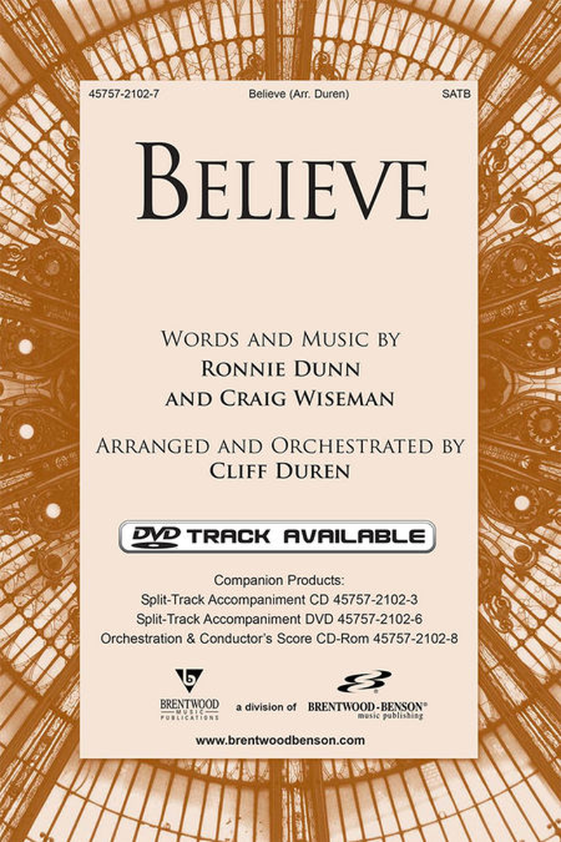 Believe (Split Track Accompaniment CD)