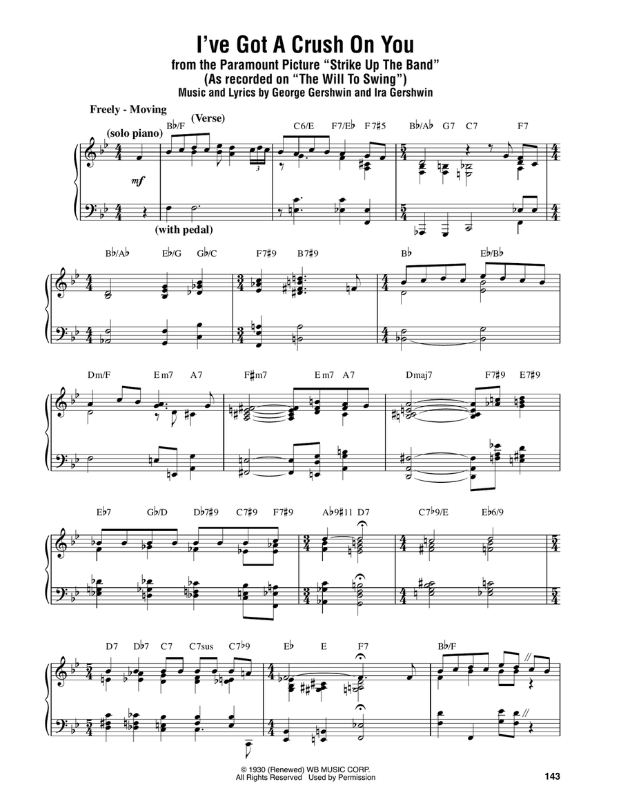 I've Got A Crush On You Piano scores gallery preview page 1