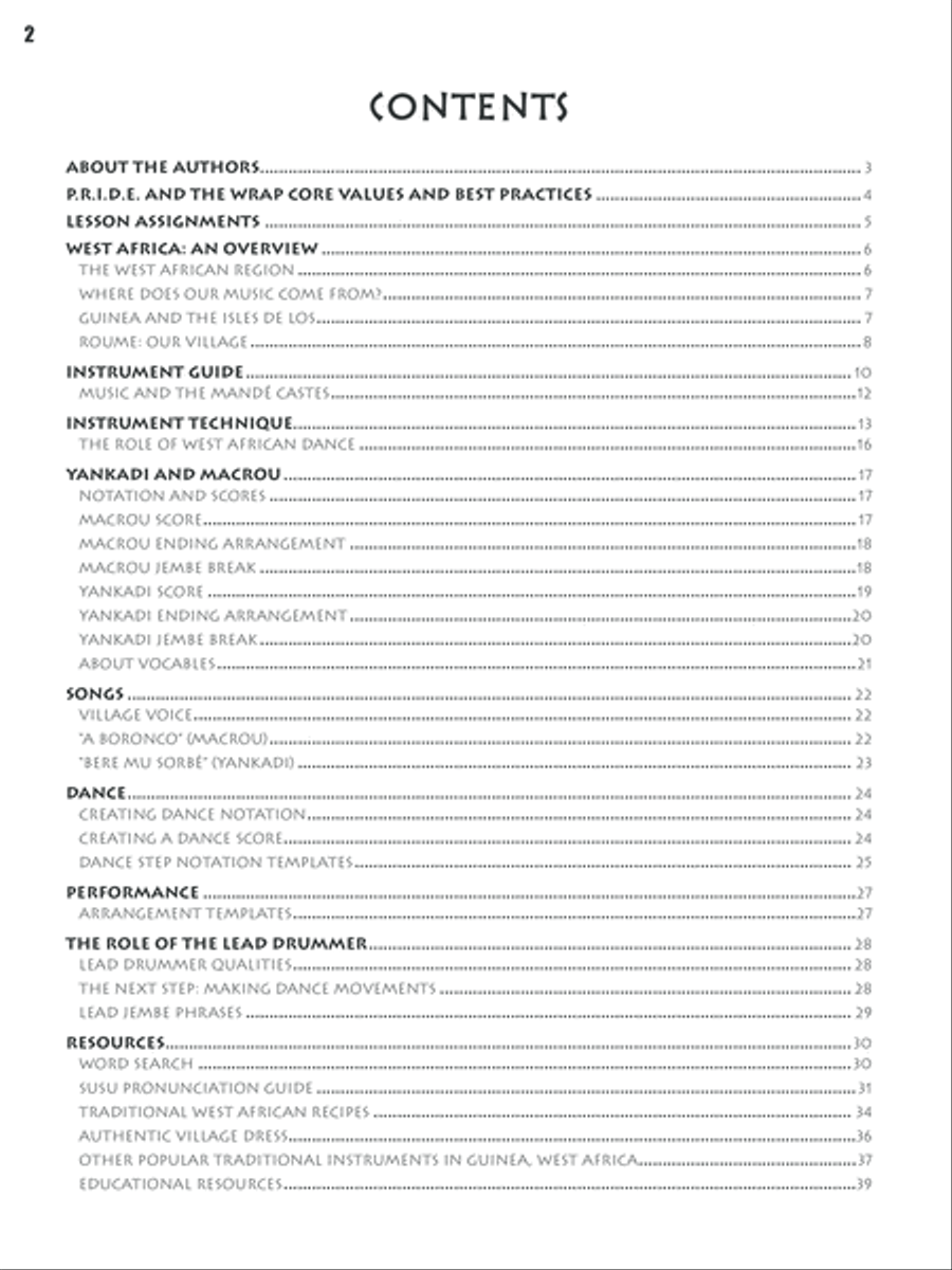 World Rhythms! Arts Program presents West African Drum & Dance Percussion scores gallery preview page 2