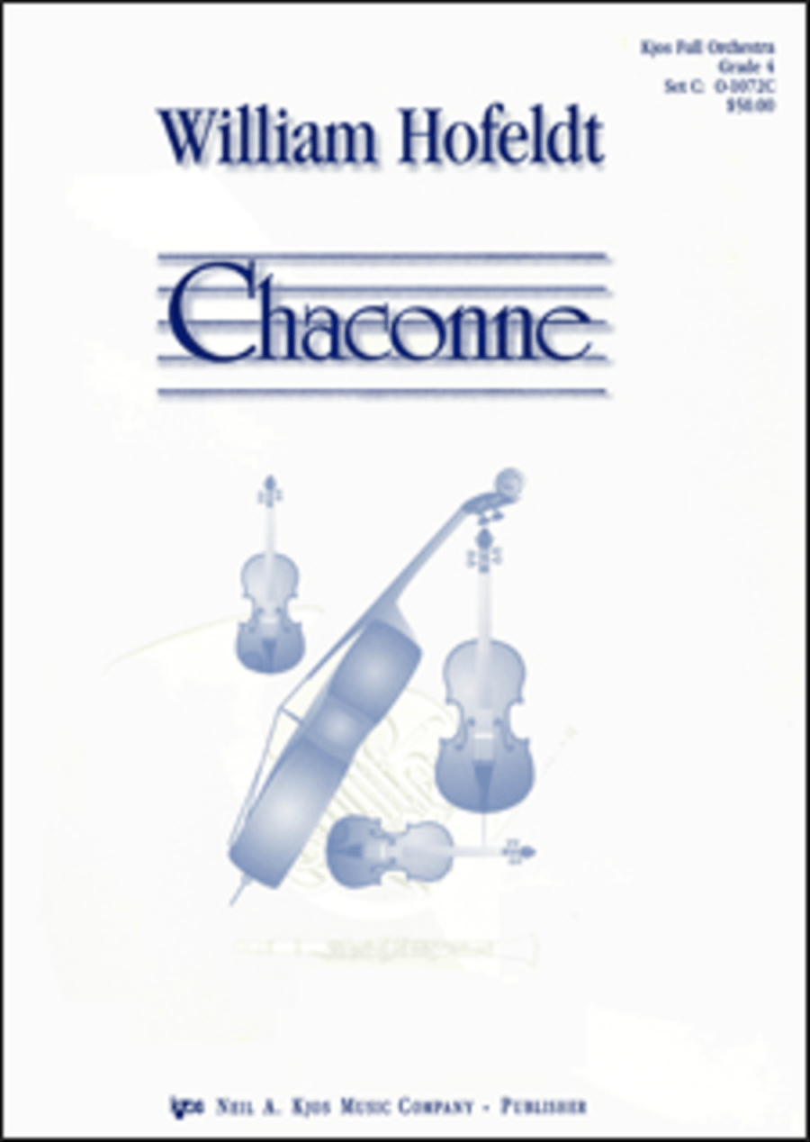 Chaconne Chaconne Full Orchestra scores gallery preview page 1
