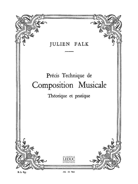 Precis Sur Les Technique De Composition Musicale Theorique Et Pratique
