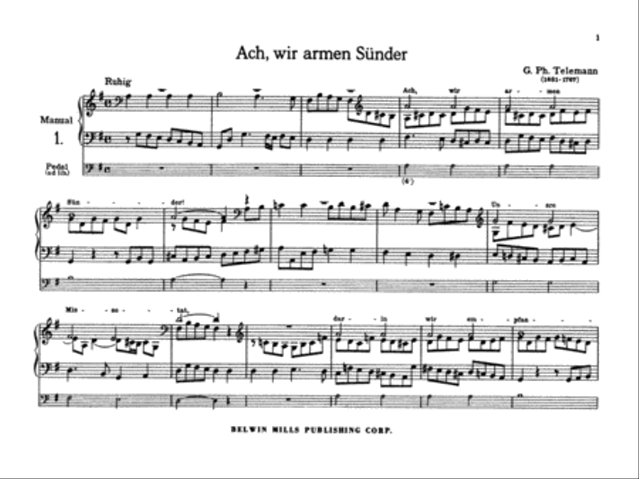 Twelve Easy Chorale Preludes Organ scores gallery preview page 6