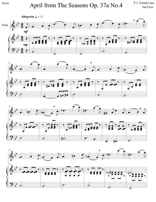 April from The Seasons Op. 37a, No. 4