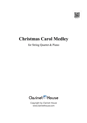 Christmas Carol Medley for String Quartet (Violin2, Viola, Cello, Piano)