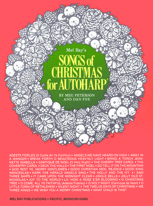 Book cover for Songs of Christmas for Autoharp
