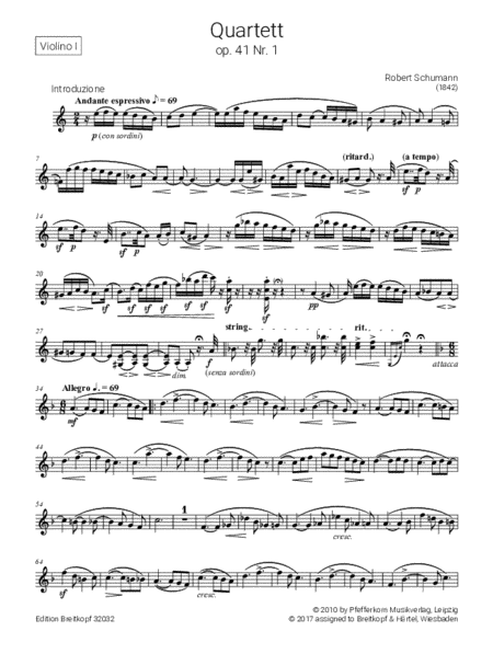 String quartets Nos. 1-3 Op. 41