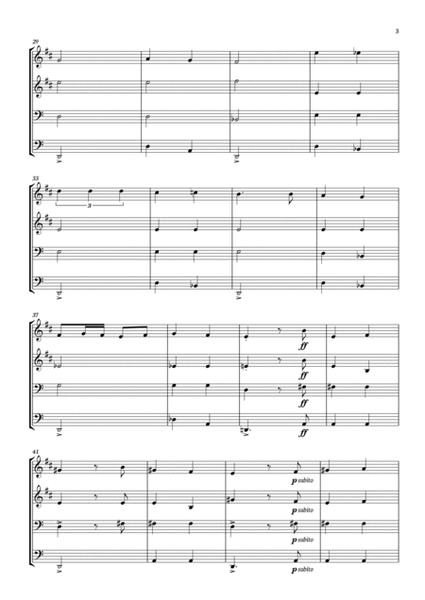 Habanera - Georges Bizet (Carmen) for Brass Quartet in a easy version - Score and parts included. image number null