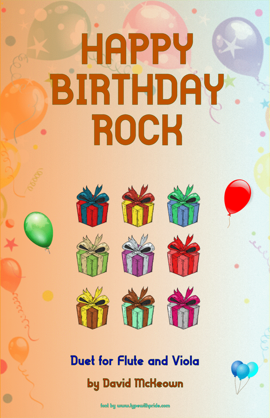 Happy Birthday Rock, for Flute and Viola Duet Flute scores gallery preview page 1