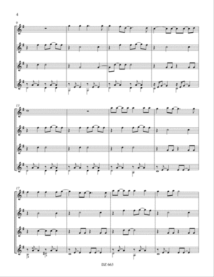 Festival - Flower Power Suite Guitar Ensemble scores gallery preview page 4