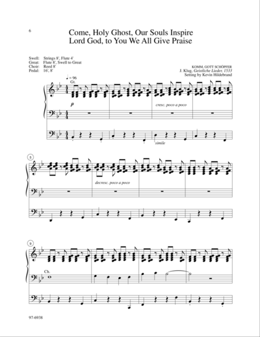 Six Hymn Improvisations, Set 3