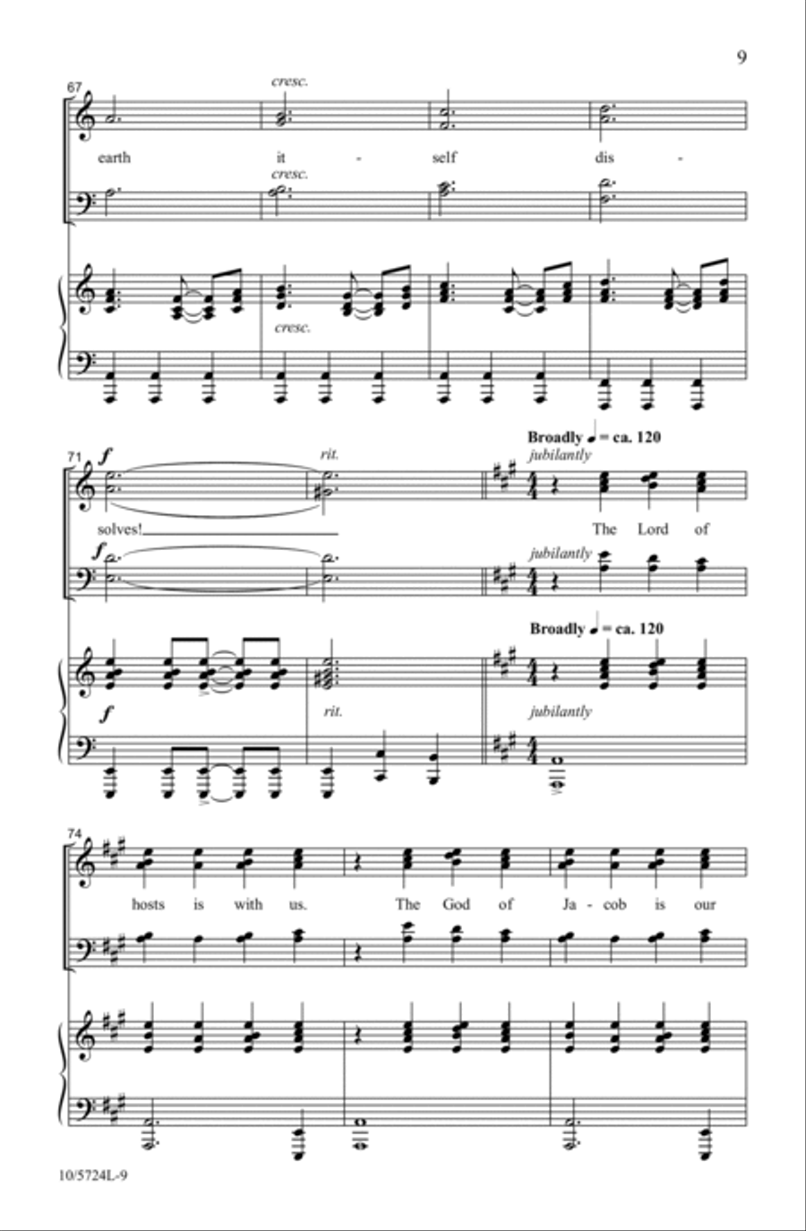 Psalm 46 Psalm 46 4-Part scores gallery preview page 9