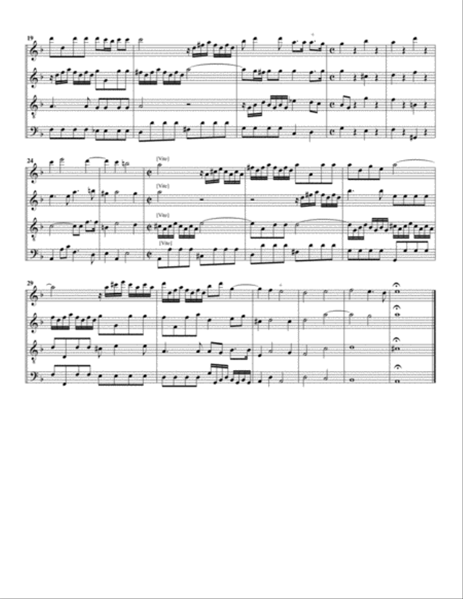 Sonate en quatuor (arrangement for 4 recorders)