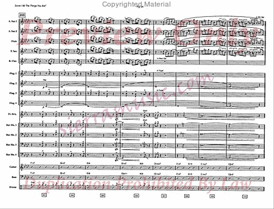 All The Things You Are Jazz Ensemble scores gallery preview page 25
