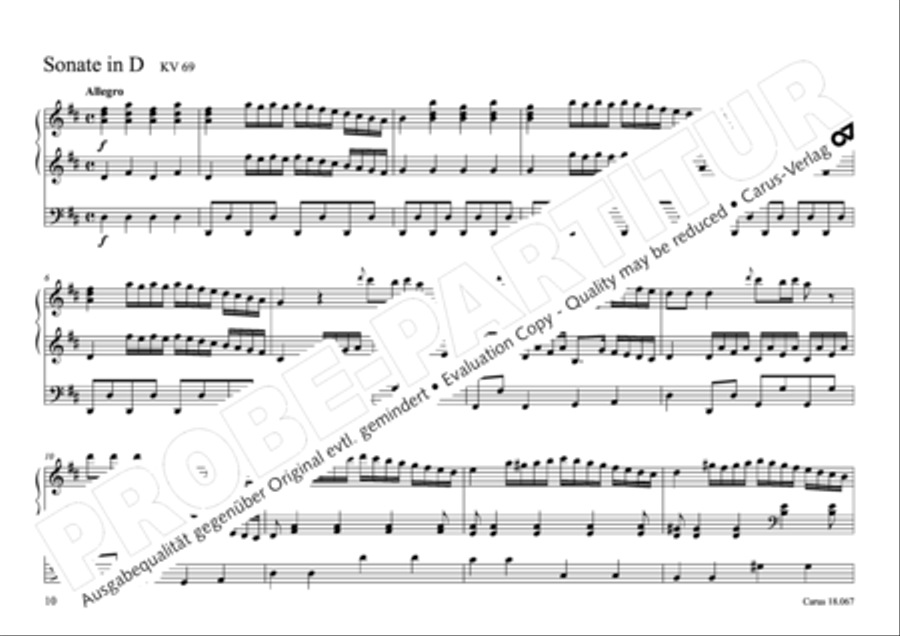 17 Church sonatas Organ Solo scores gallery preview page 11
