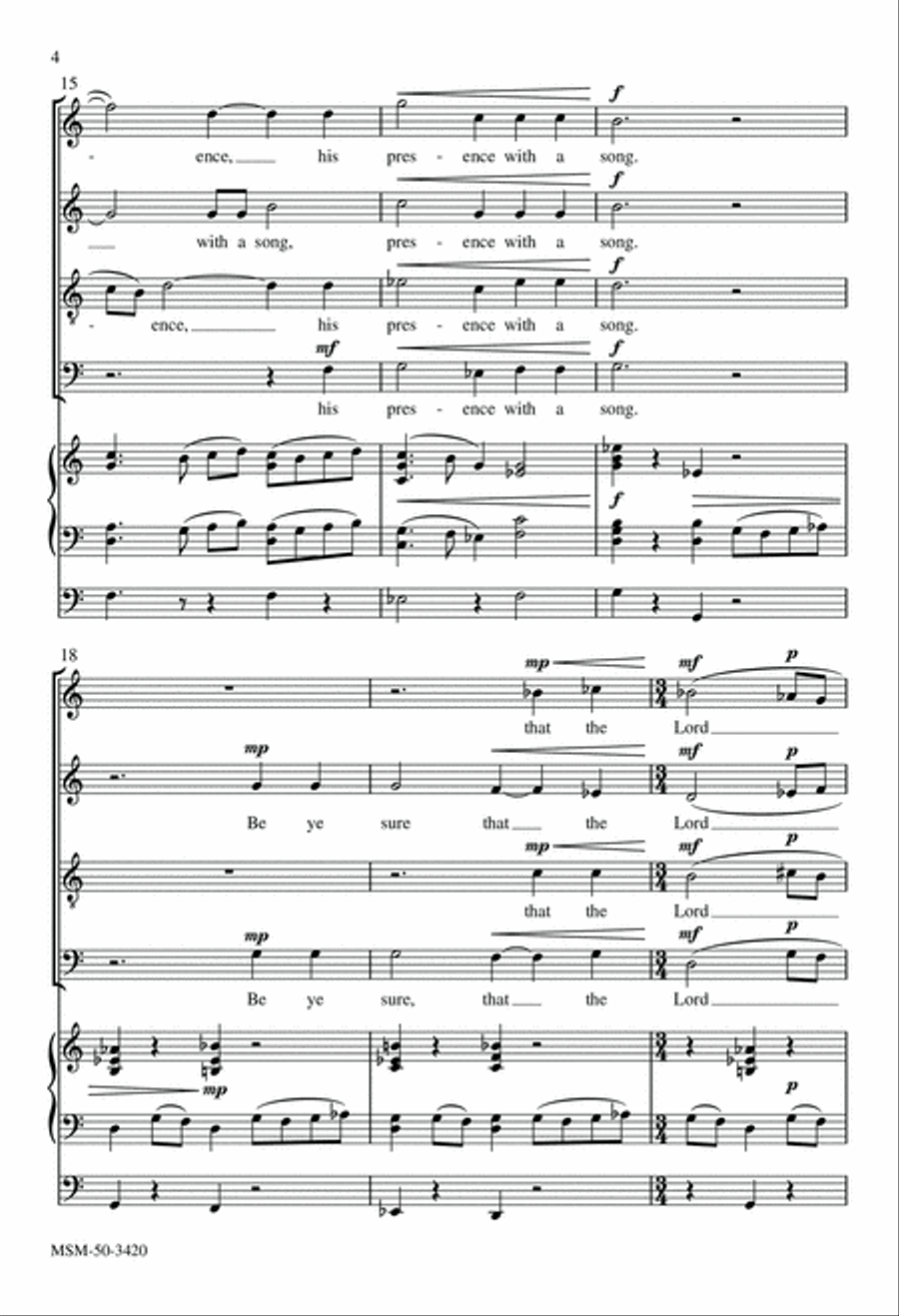 Jubilate Deo 4-Part scores gallery preview page 4