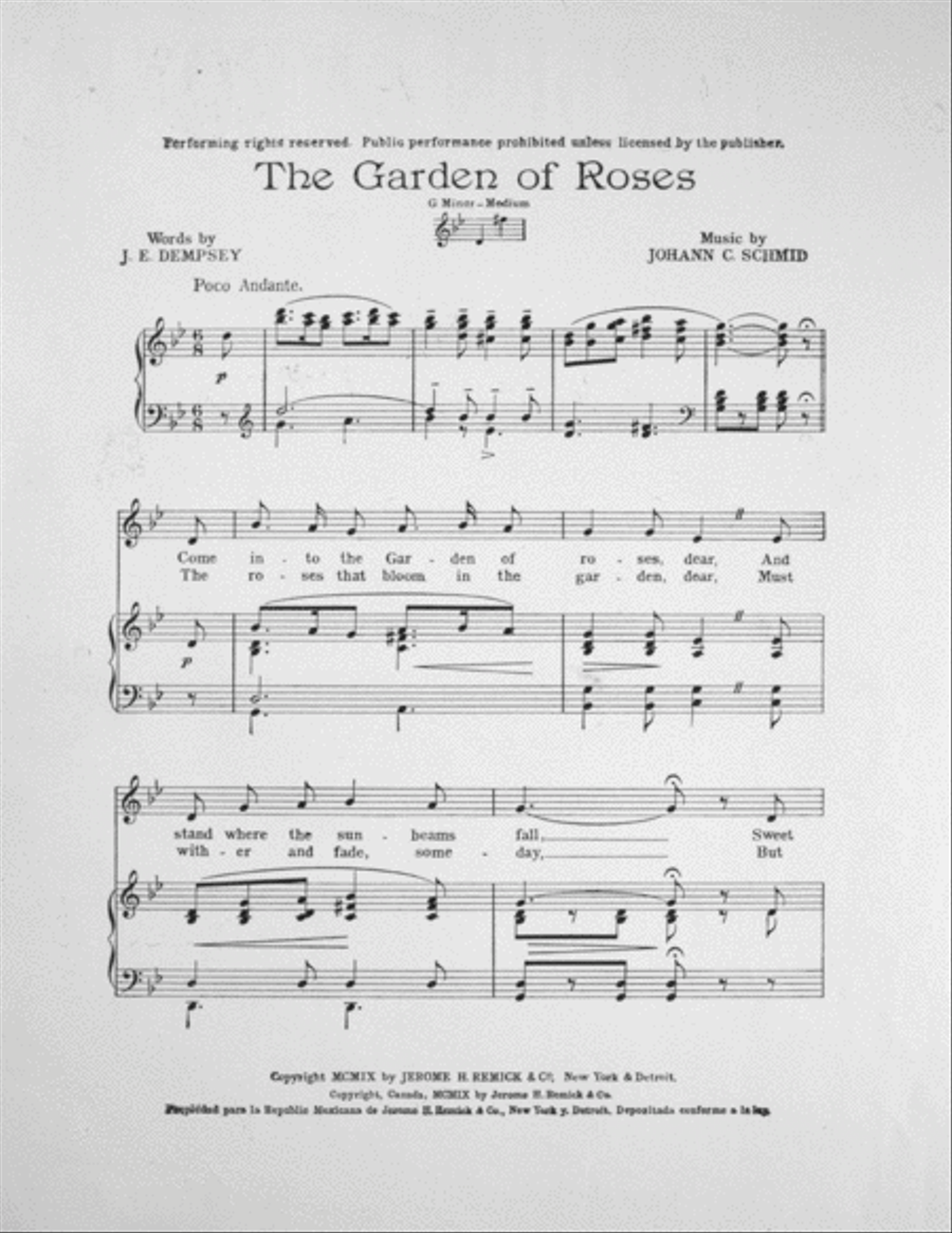 The Garden of Roses. Song TTBB scores gallery preview page 2