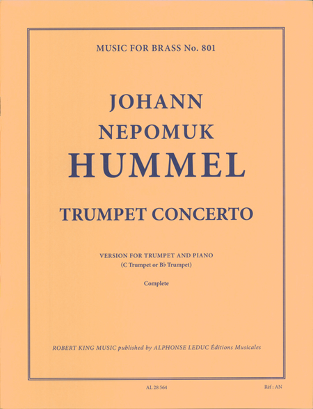 Trumpet Concerto In E-Flat - Trumpet And Piano
