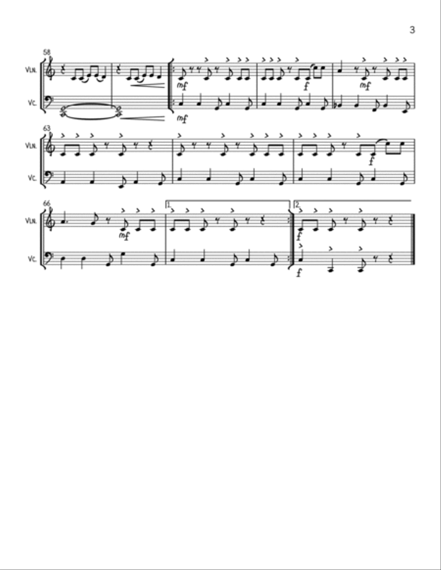 Material Girl String Duet scores gallery preview page 3