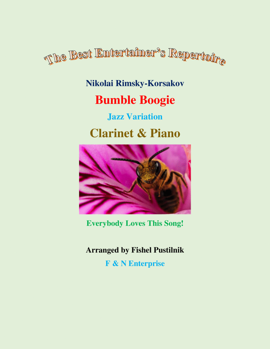 "Bumble Boogie Jazz Variation"-Piano Background Track for Clarinet and Piano-Video image number null