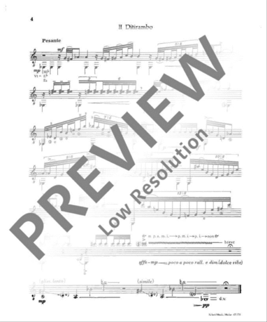 Canticum para guitarra Classical Guitar scores gallery preview page 5