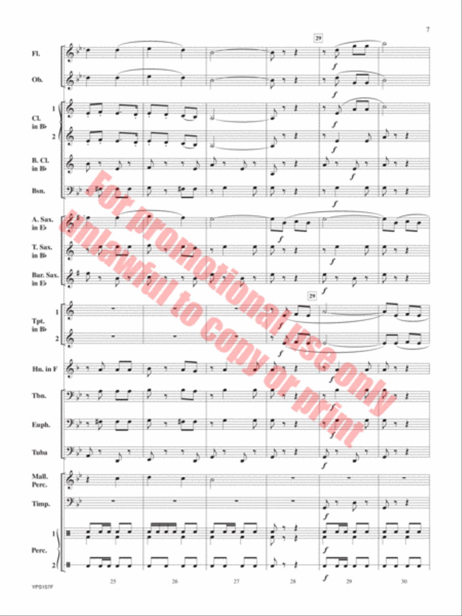 The Red Cape Concert Band scores gallery preview page 8