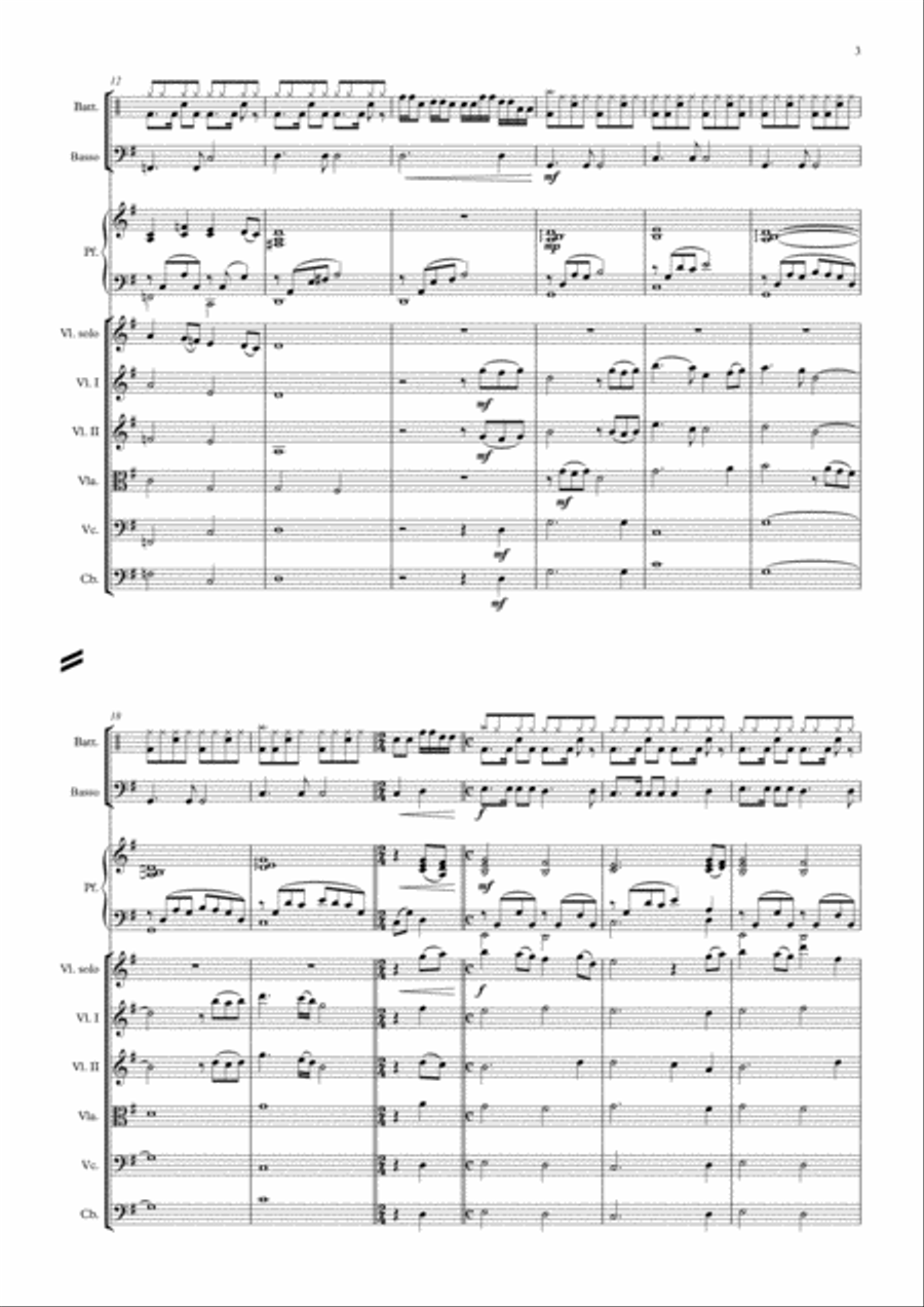 Tema in sol maggiore Large Ensemble scores gallery preview page 3