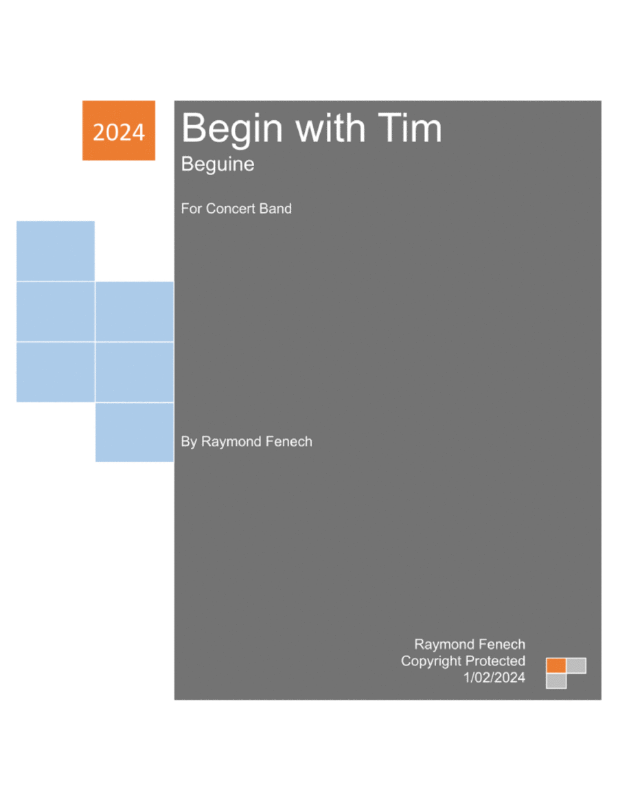 Begin With Tim - For Concert Band image number null