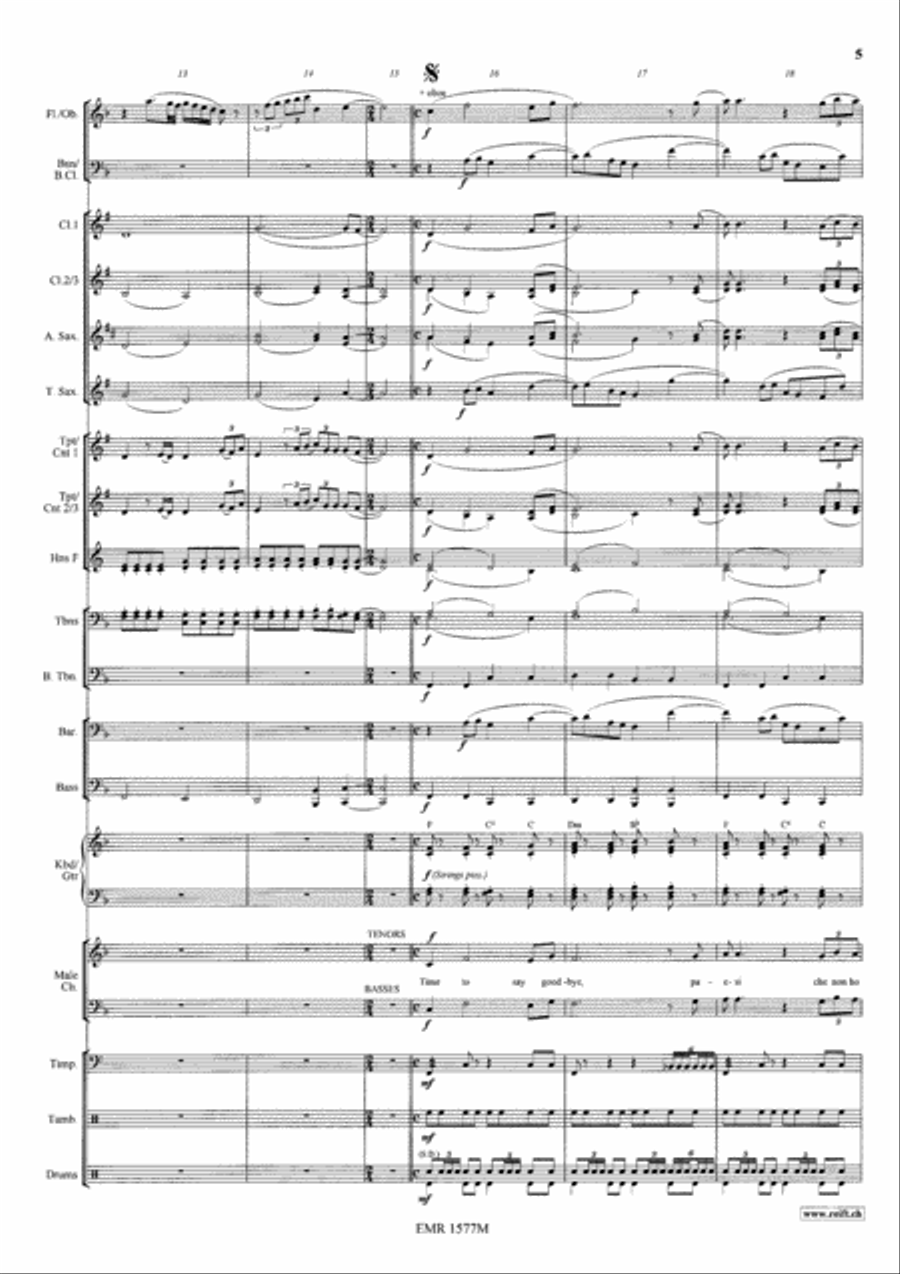 Time To Say Goodbye Time To Say Goodbye Men's Choir scores gallery preview page 7
