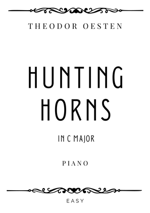 Book cover for Oesten - Hunting horns (Zwei waldhörner rufen zur jagd) in C Major - Easy