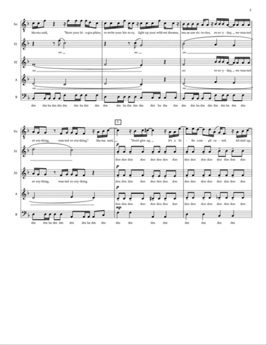 High Hopes Choir scores gallery preview page 3
