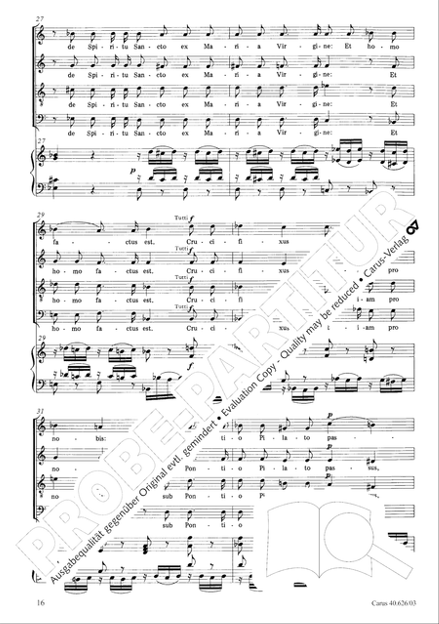 Mass in C Major 4-Part scores gallery preview page 23