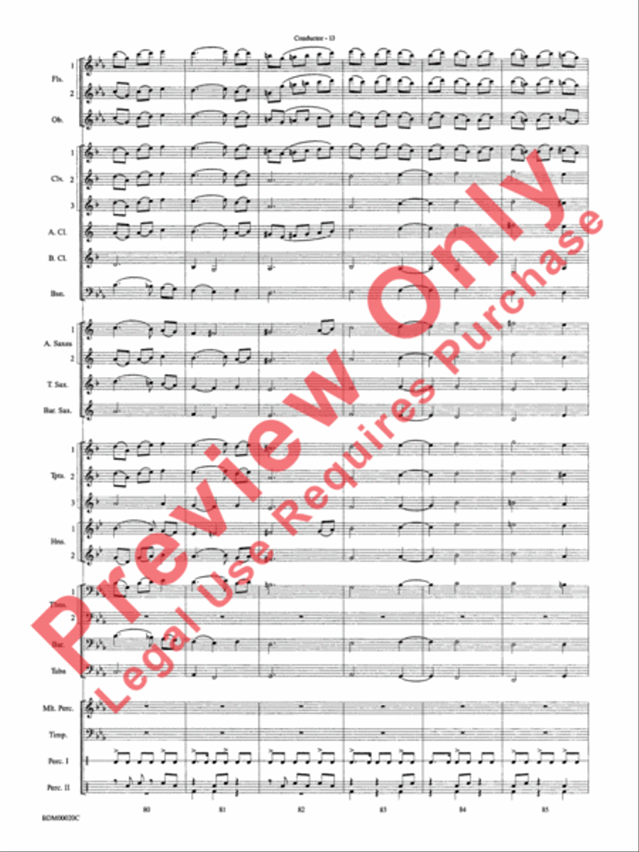 Coventry Carol Concert Band scores gallery preview page 15