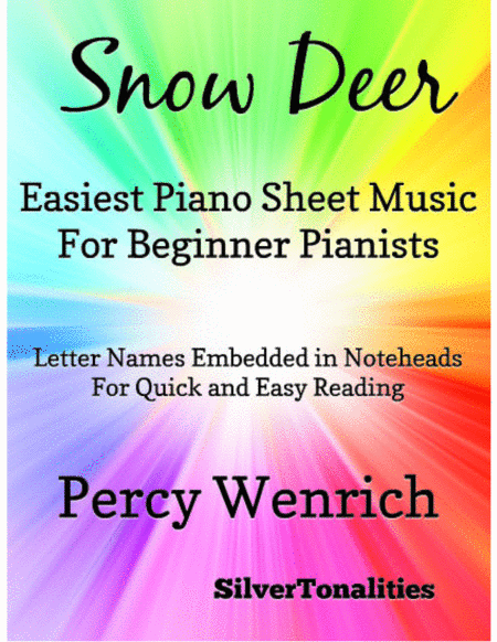 Snow Deer Easiest Piano Sheet Music for Beginner Pianists