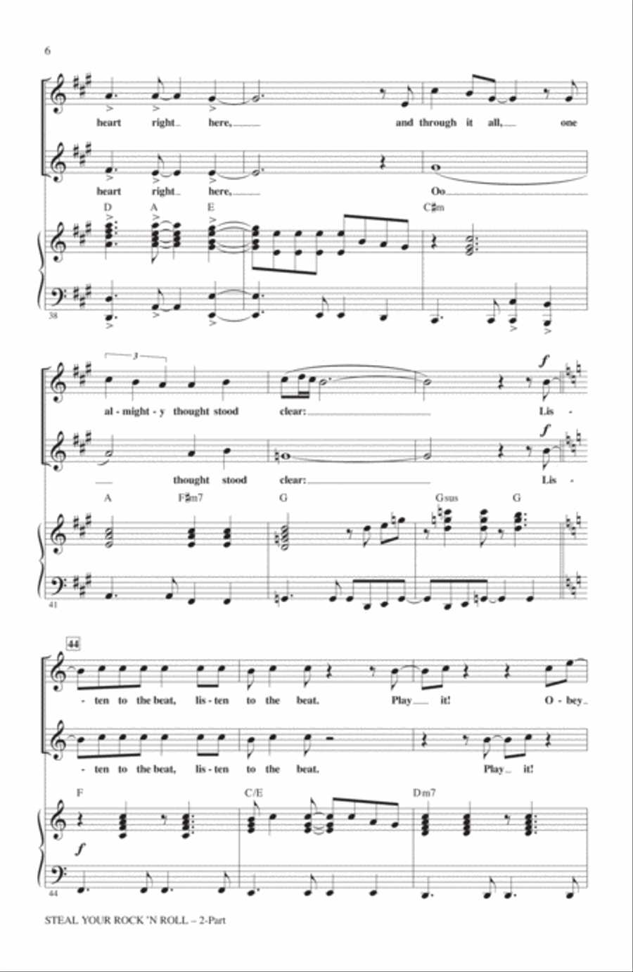 Steal Your Rock 'N Roll 2-Part scores gallery preview page 5