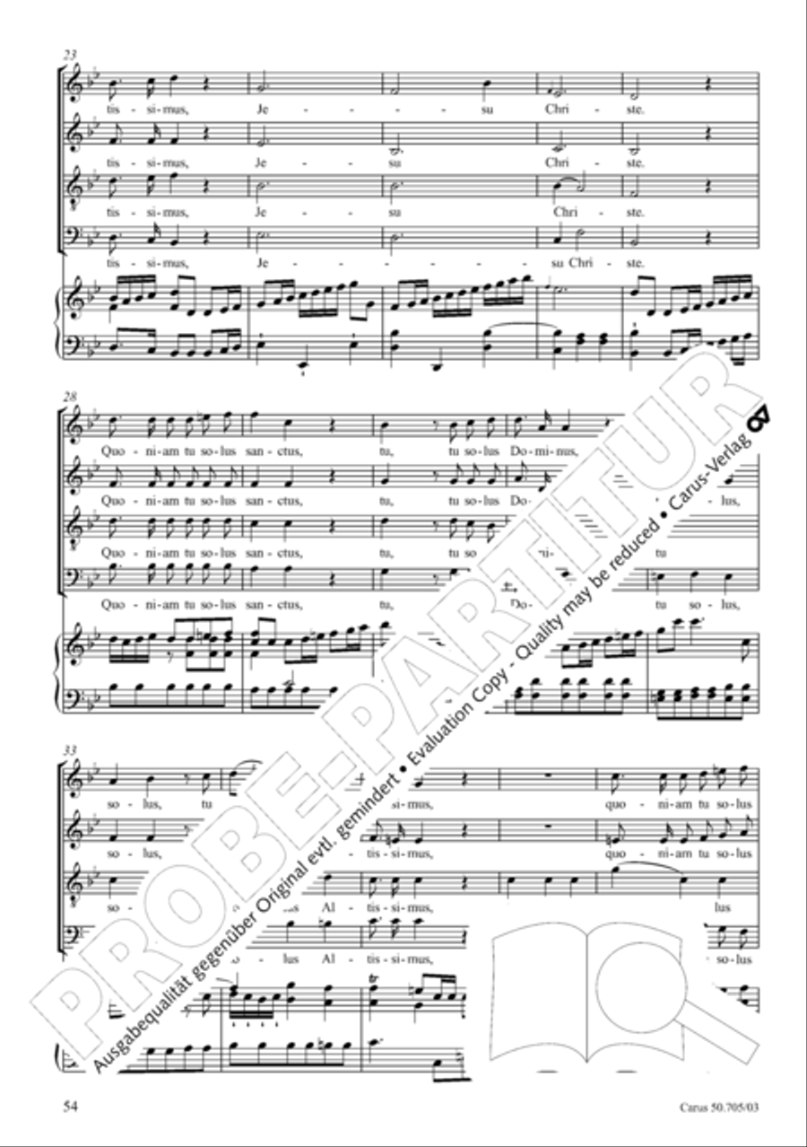 Missa in g. Hasse-Werkausgabe IV/3 4-Part scores gallery preview page 63