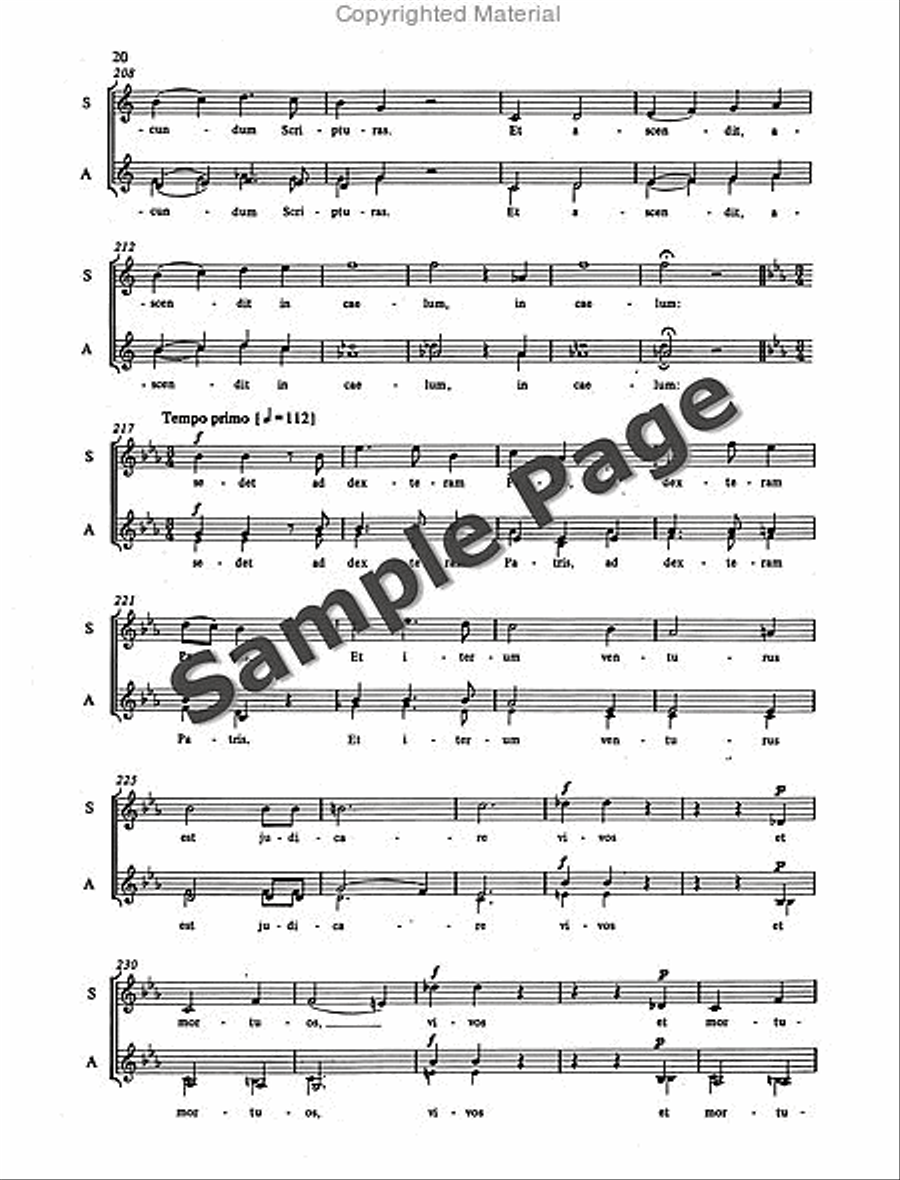 Mass in D Minor Mass in D Minor SSA scores gallery preview page 21