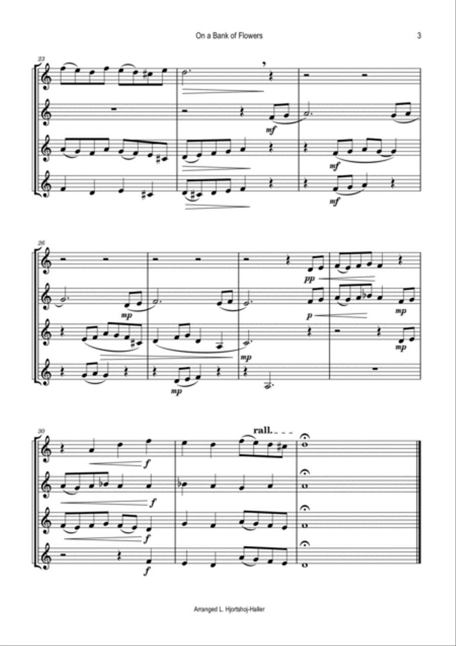 On a Bank of Flowers On a Bank of Flowers B-Flat Trumpet scores gallery preview page 3