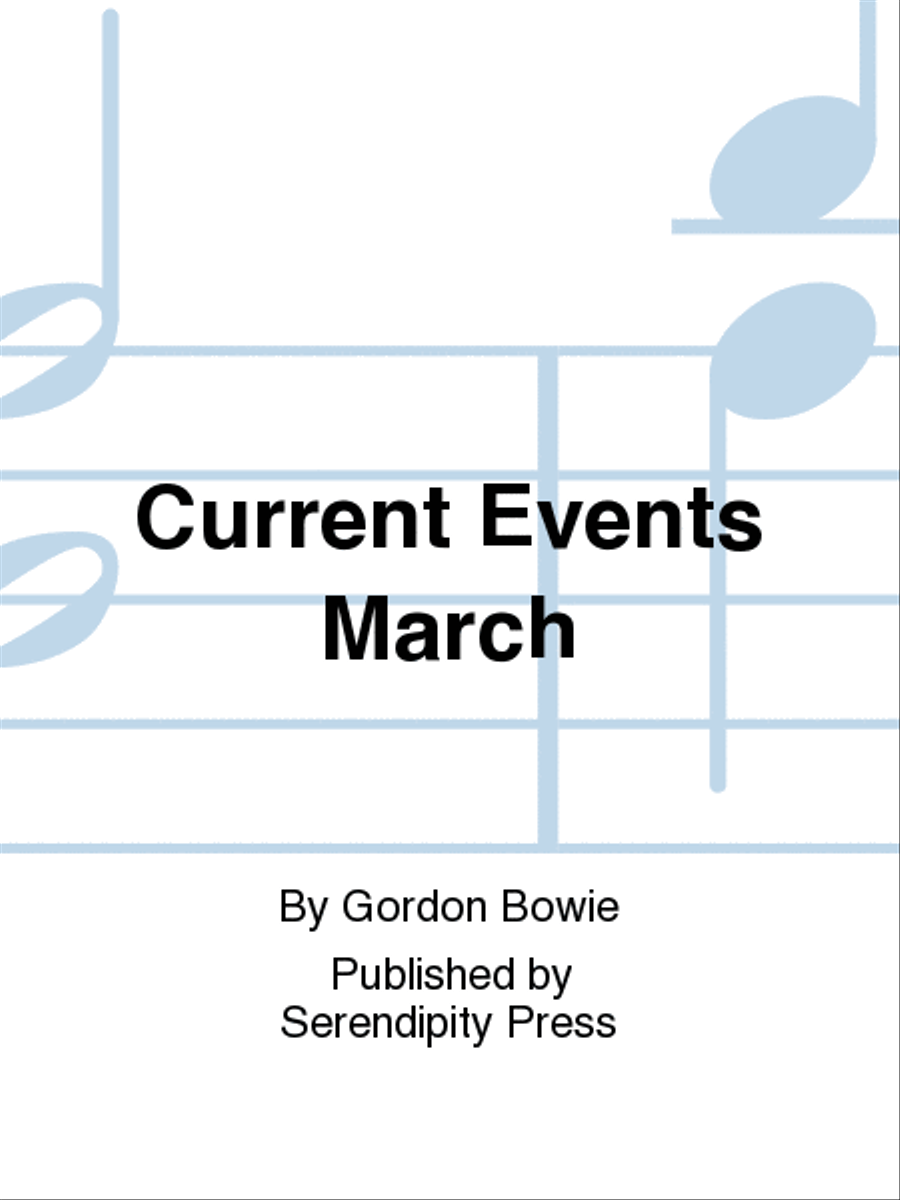 Current Events March Concert Band scores gallery preview page 1