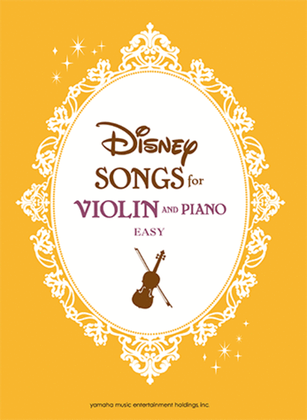 Book cover for Disney Songs for Violin and Piano/English Version