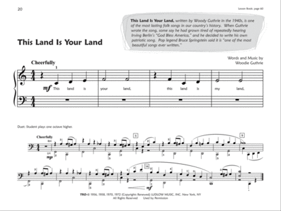 Premier Piano Course Pop and Movie Hits, Book 1A Piano Method scores gallery preview page 5