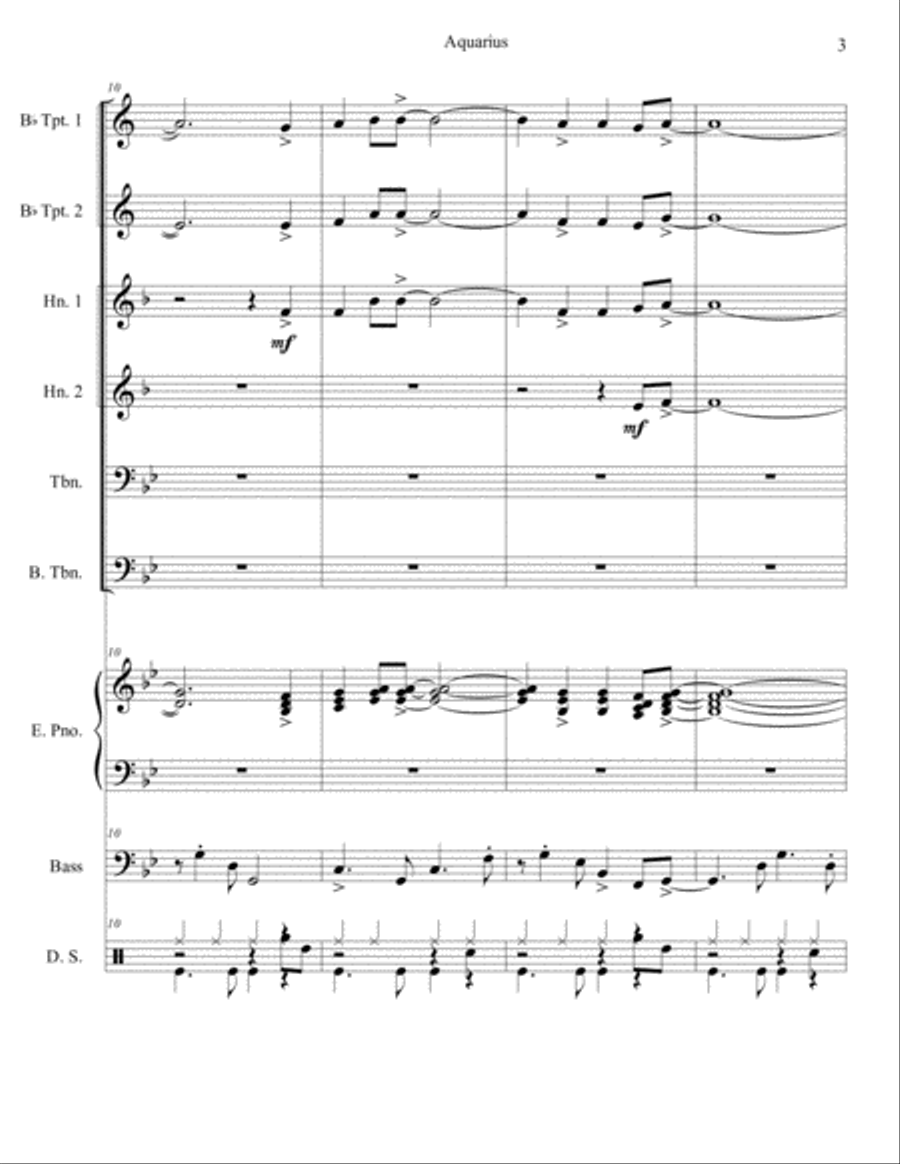 Aquarius Brass Ensemble scores gallery preview page 3