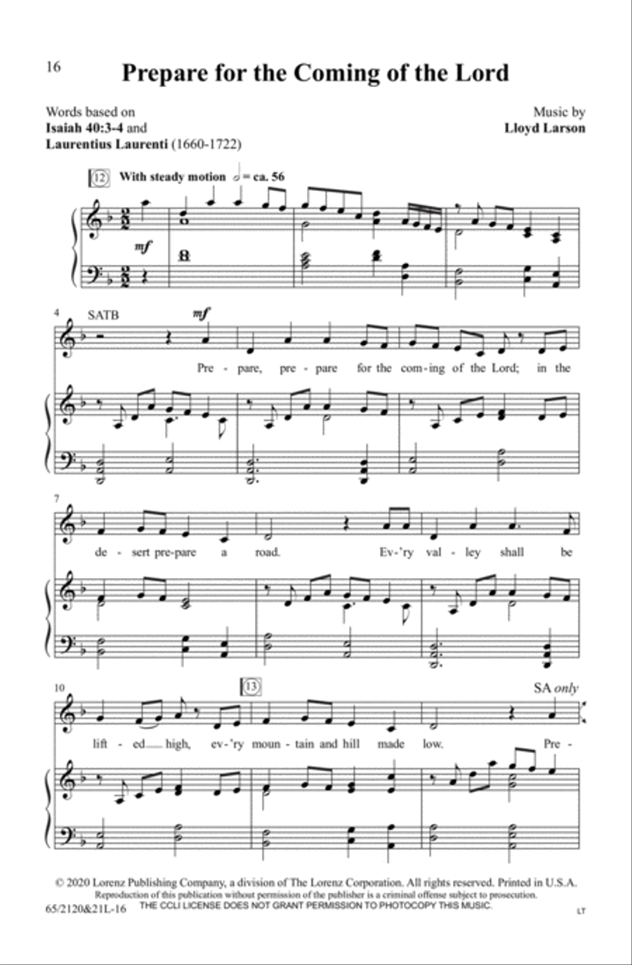 A New and Glorious Morn! A New and Glorious Morn! 4-Part scores gallery preview page 16