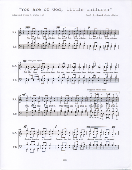 You are of God, little children (SATB) image number null