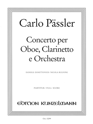 Book cover for Concerto for oboe, clarinet and orchestra