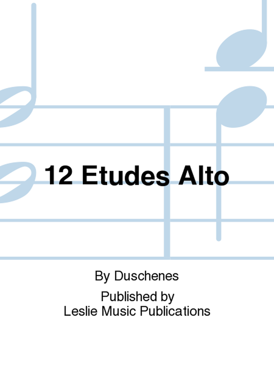 12 Etudes( Flute a Bec-Alto)