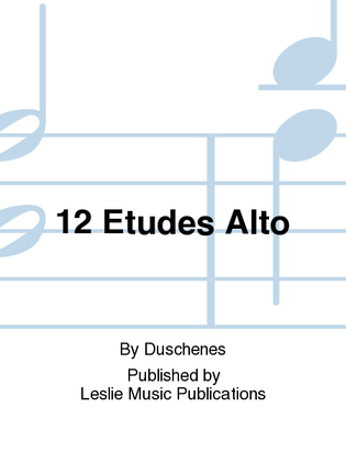 Book cover for 12 Etudes( Flute a Bec-Alto)