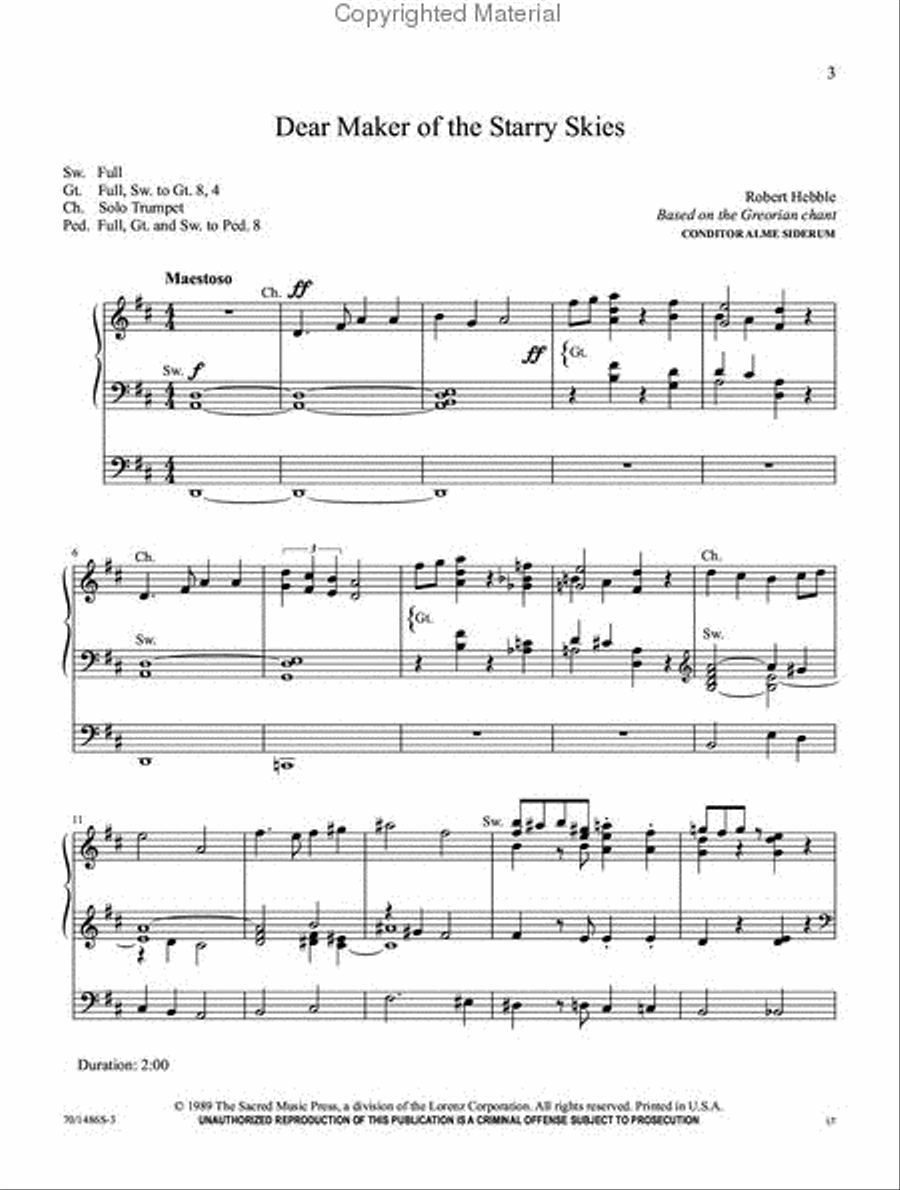 A Treasury of Christmas Music for Organ Organ Solo scores gallery preview page 2